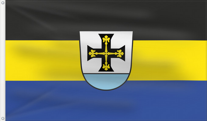 Bandera, con dos ojales metálicos y lado del asta reforzado: Postbauer-Heng, M (Bayerischer Jura)