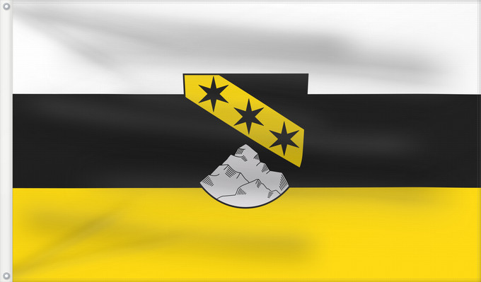 Bandera, con dos ojales metálicos y lado del asta reforzado: Sengenthal (Bayerischer Jura)