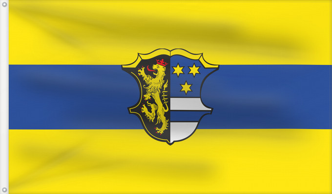 Bandera, con dos ojales metálicos y lado del asta reforzado: Neustadt a.d.Waldnaab (Kreis)
