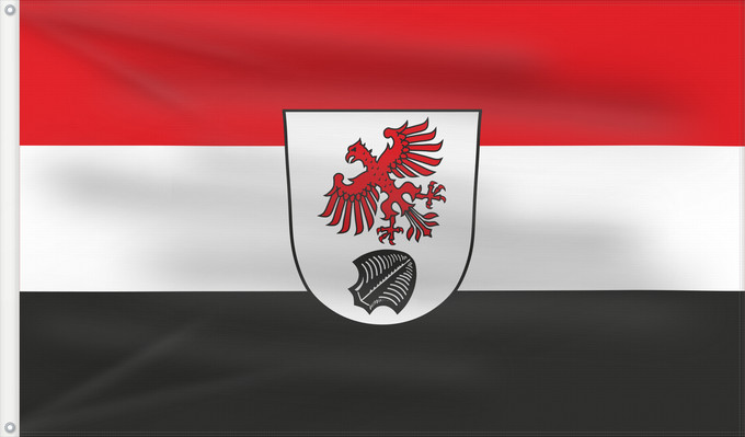 Bandera, con dos ojales metálicos y lado del asta reforzado: Altenstadt a.d.Waldnaab (Oberpfälzer Wald)
