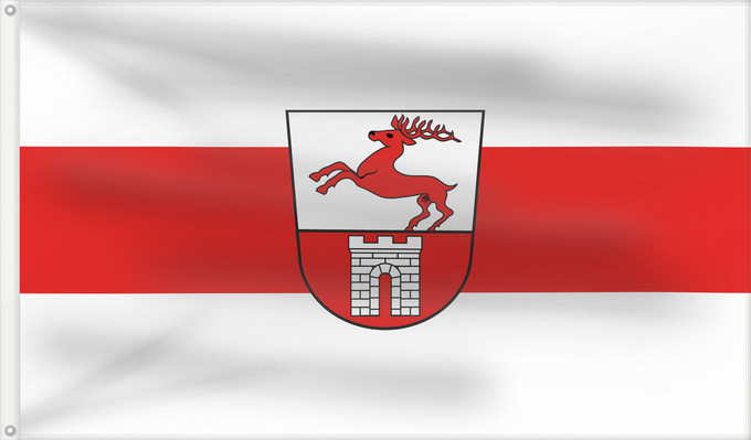 Bandera, con dos ojales metálicos y lado del asta reforzado: Trabitz (Oberpfälzer Wald)