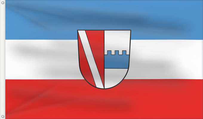 Bandera, con dos ojales metálicos y lado del asta reforzado: Barbing (Bayerisches Golf- und Thermenland)