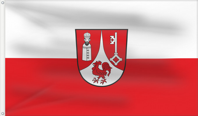 Bandera, con dos ojales metálicos y lado del asta reforzado: Hagelstadt (Bayerisches Golf- und Thermenland)