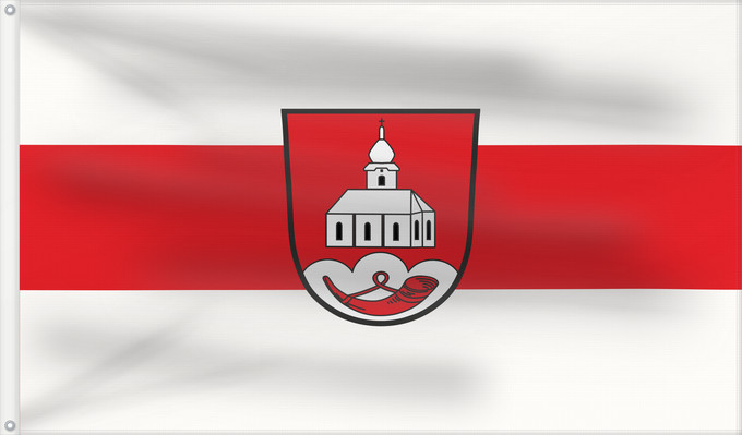 Bandera, con dos ojales metálicos y lado del asta reforzado: Dieterskirchen (Oberpfälzer Wald)