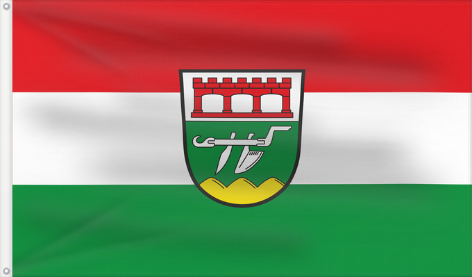 Bandera, con dos ojales metálicos y lado del asta reforzado: Guteneck (Oberpfälzer Wald)
