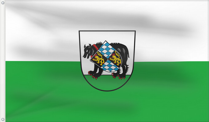 Bandera, con dos ojales metálicos y lado del asta reforzado: Bärnau, St (Oberpfälzer Wald)