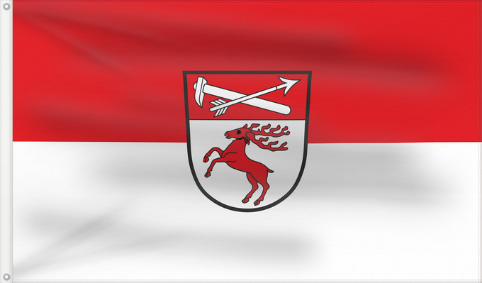 Bandera, con dos ojales metálicos y lado del asta reforzado: Ebnath (Oberpfälzer Wald)