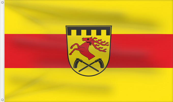 Bandera, con dos ojales metálicos y lado del asta reforzado: Neusorg (Oberpfälzer Wald)