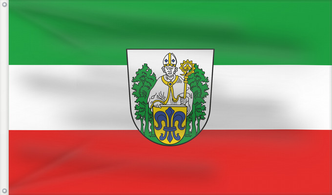 Bandera, con dos ojales metálicos y lado del asta reforzado: Waldsassen, St (Oberpfälzer Wald)