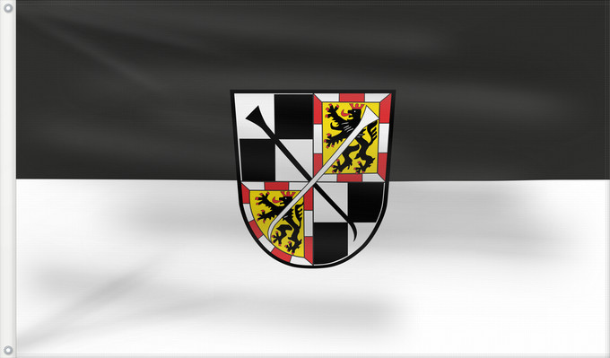 Bandera, con dos ojales metálicos y lado del asta reforzado: Bayreuth (Fichtelgebirge)
