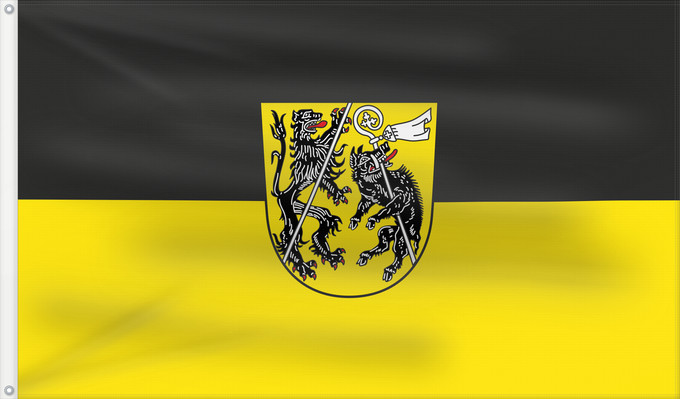 Bandera, con dos ojales metálicos y lado del asta reforzado: Bamberg (Kreis)