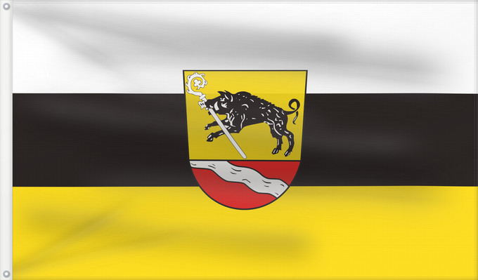 Bandera, con dos ojales metálicos y lado del asta reforzado: Ebrach, M (Steigerwald)