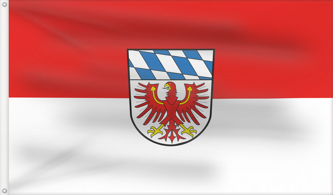 Drapeau, avec deux œillets métalliques et guindant renforcé : Bayreuth (Kreis)