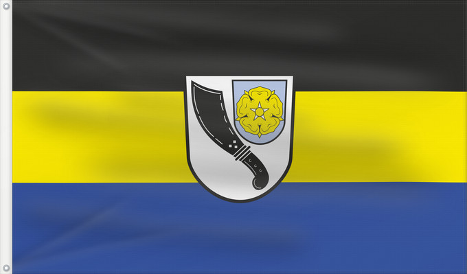 Bandera, con dos ojales metálicos y lado del asta reforzado: Bindlach (Fichtelgebirge)
