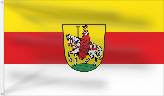 Bandera, con dos ojales metálicos y lado del asta reforzado: Hollfeld, St (Fränkische Schweiz)