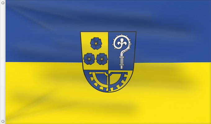 Bandera, con dos ojales metálicos y lado del asta reforzado: Großheirath (Coburg.Rennsteig)