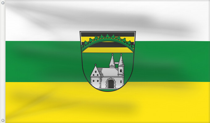 Bandera, con dos ojales metálicos y lado del asta reforzado: Meeder (Coburg.Rennsteig)