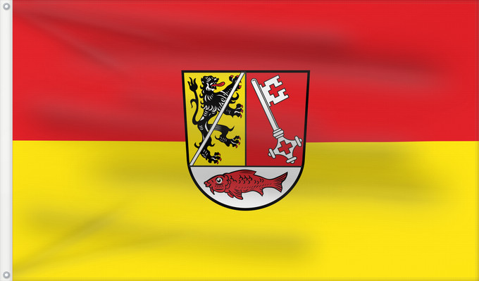 Bandera, con dos ojales metálicos y lado del asta reforzado: Forchheim (Kreis)