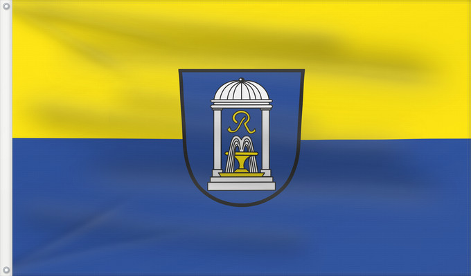 Bandera, con dos ojales metálicos y lado del asta reforzado: Bad Steben, M (Frankenwald)