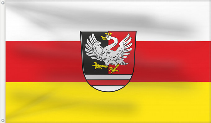 Bandera, con dos ojales metálicos y lado del asta reforzado: Gattendorf (Fichtelgebirge)