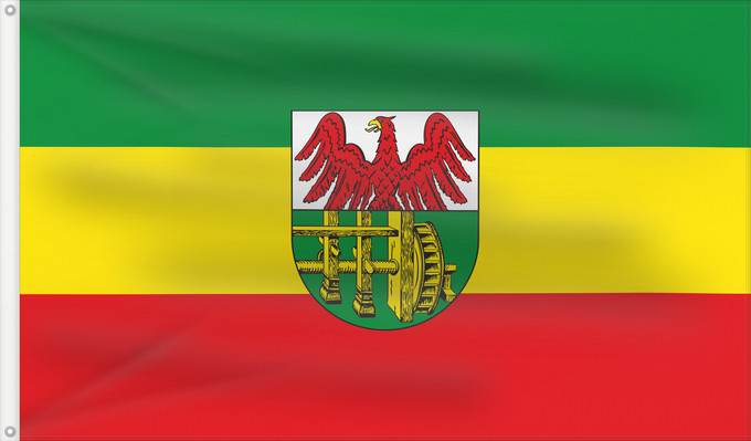 Bandera, con dos ojales metálicos y lado del asta reforzado: Geroldsgrün (Frankenwald)