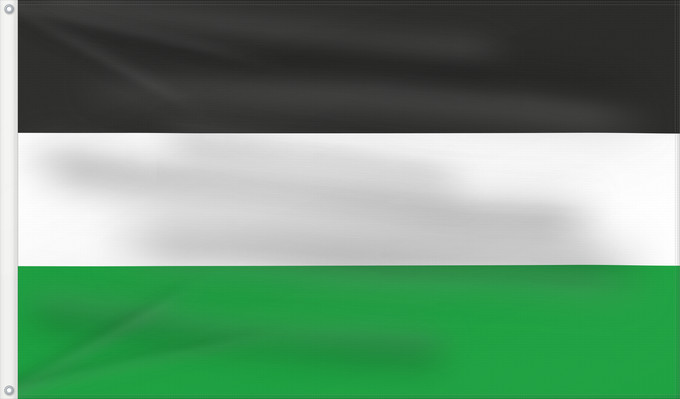 Bandera, con dos ojales metálicos y lado del asta reforzado: Münchberg, St (Fichtelgebirge)