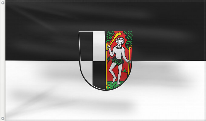 Bandera, con dos ojales metálicos y lado del asta reforzado: Naila, St (Frankenwald)