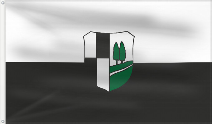 Bandera, con dos ojales metálicos y lado del asta reforzado: Stammbach, M (Fichtelgebirge)