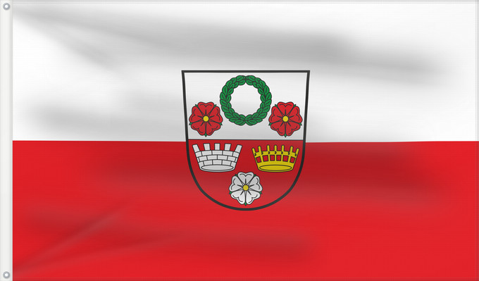Bandera, con dos ojales metálicos y lado del asta reforzado: Kronach, St (Frankenwald)