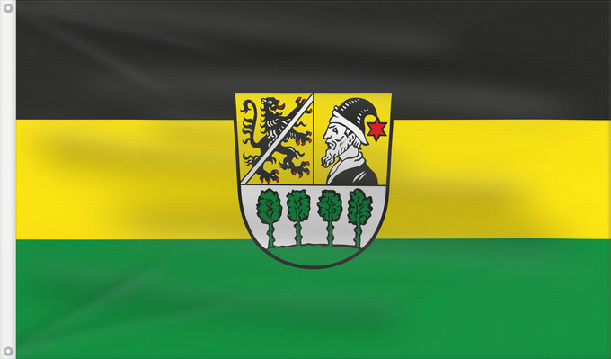Bandera, con dos ojales metálicos y lado del asta reforzado: Nordhalben, M (Frankenwald)
