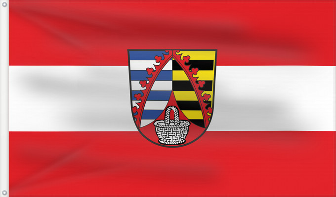Bandera, con dos ojales metálicos y lado del asta reforzado: Schneckenlohe (Frankenwald)