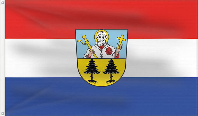 Bandera, con dos ojales metálicos y lado del asta reforzado: Tschirn (Frankenwald)