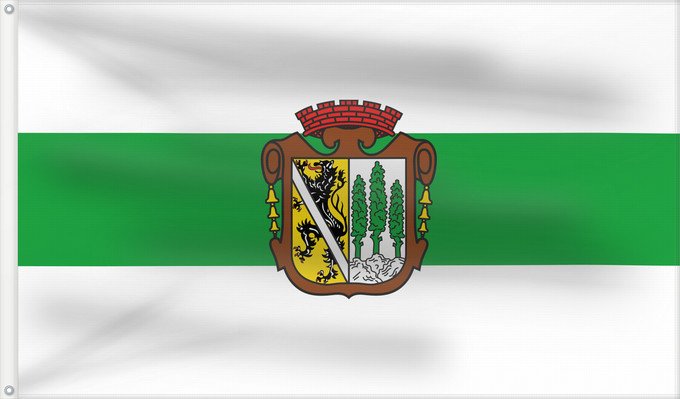 Bandera, con dos ojales metálicos y lado del asta reforzado: Wallenfels, St (Frankenwald)