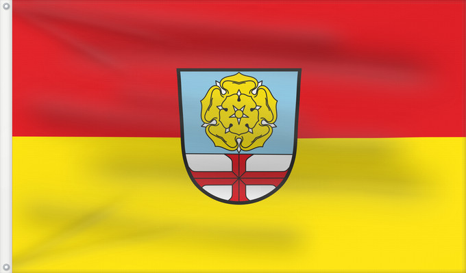 Bandera, con dos ojales metálicos y lado del asta reforzado: Guttenberg (Frankenwald)