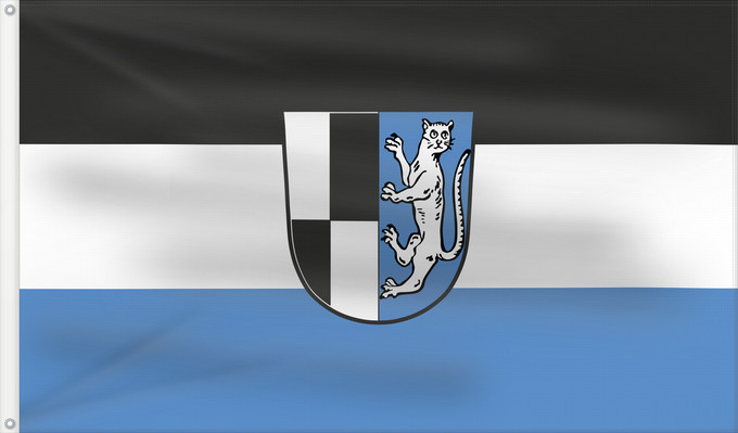 Bandera, con dos ojales metálicos y lado del asta reforzado: Kasendorf, M (Fränkische Schweiz)