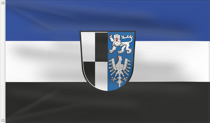 Bandera, con dos ojales metálicos y lado del asta reforzado: Kulmbach, GKSt (Frankenwald)