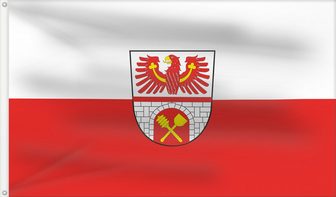 Bandera, con dos ojales metálicos y lado del asta reforzado: Trebgast (Frankenwald)