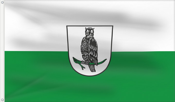 Bandera, con dos ojales metálicos y lado del asta reforzado: Marktzeuln, M (Obermain.Jura)