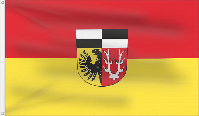 Bandera, con dos ojales metálicos y lado del asta reforzado: Wunsiedel i.Fichtelgebirge (Kreis)