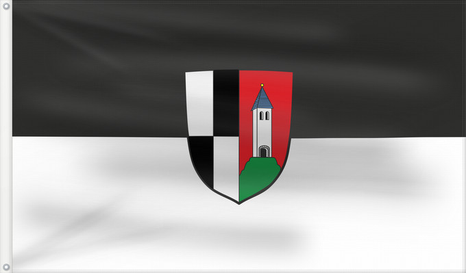 Bandera, con dos ojales metálicos y lado del asta reforzado: Hohenberg a.d.Eger, St (Fichtelgebirge)
