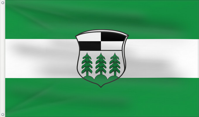 Bandera, con dos ojales metálicos y lado del asta reforzado: Schönwald, St (Fichtelgebirge)