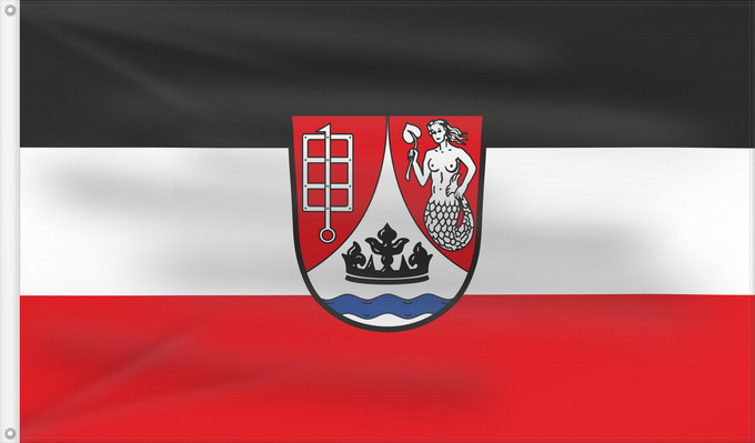 Bandera, con dos ojales metálicos y lado del asta reforzado: Diebach (Romantisches Franken - vom Rangau zur Romantischen Straße)