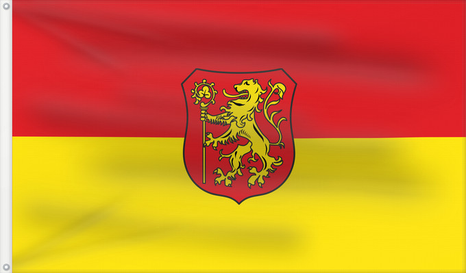 Bandera, con dos ojales metálicos y lado del asta reforzado: Ornbau, St (Fränkisches Seenland)