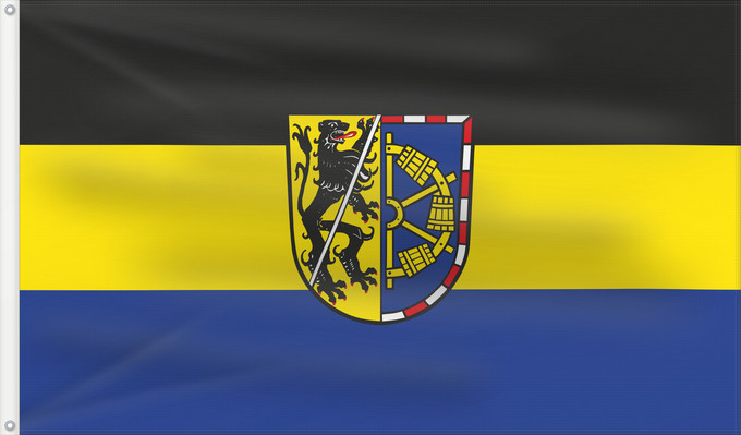 Bandera, con dos ojales metálicos y lado del asta reforzado: Erlangen-Höchstadt (Kreis)
