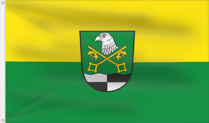 Bandera, con dos ojales metálicos y lado del asta reforzado: Aurachtal (Steigerwald)