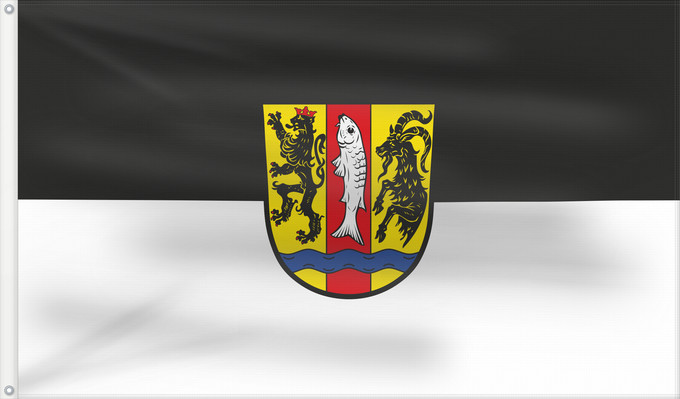 Bandera, con dos ojales metálicos y lado del asta reforzado: Eckental, M (Frankenalb)