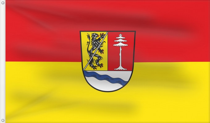 Bandera, con dos ojales metálicos y lado del asta reforzado: Großenseebach (Steigerwald)