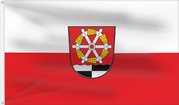 Bandera, con dos ojales metálicos y lado del asta reforzado: Möhrendorf (Fränkische Schweiz)