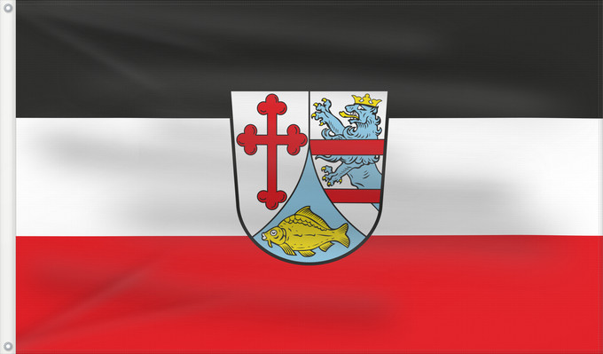 Bandera, con dos ojales metálicos y lado del asta reforzado: Röttenbach (Steigerwald)