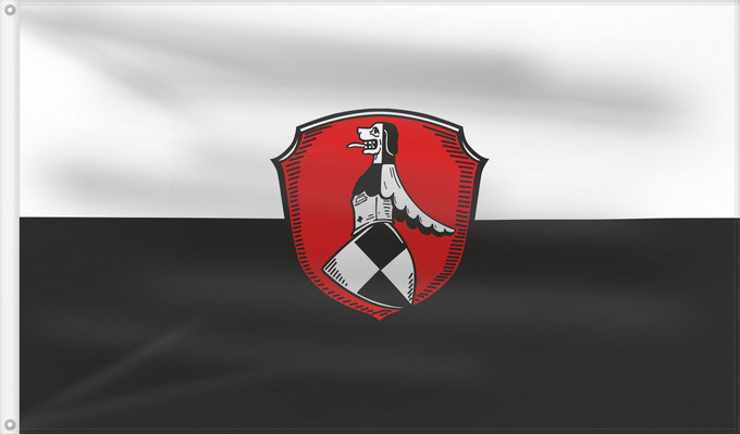 Bandera, con dos ojales metálicos y lado del asta reforzado: Langenzenn, St (Romantisches Franken - vom Rangau zur Romantischen Straße)